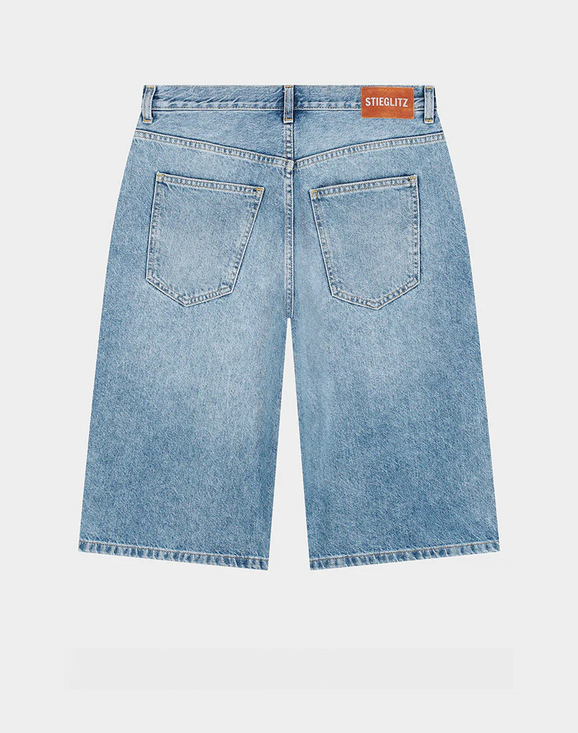 Stieglitz - Fabio Denim Shorts - met glitter logo