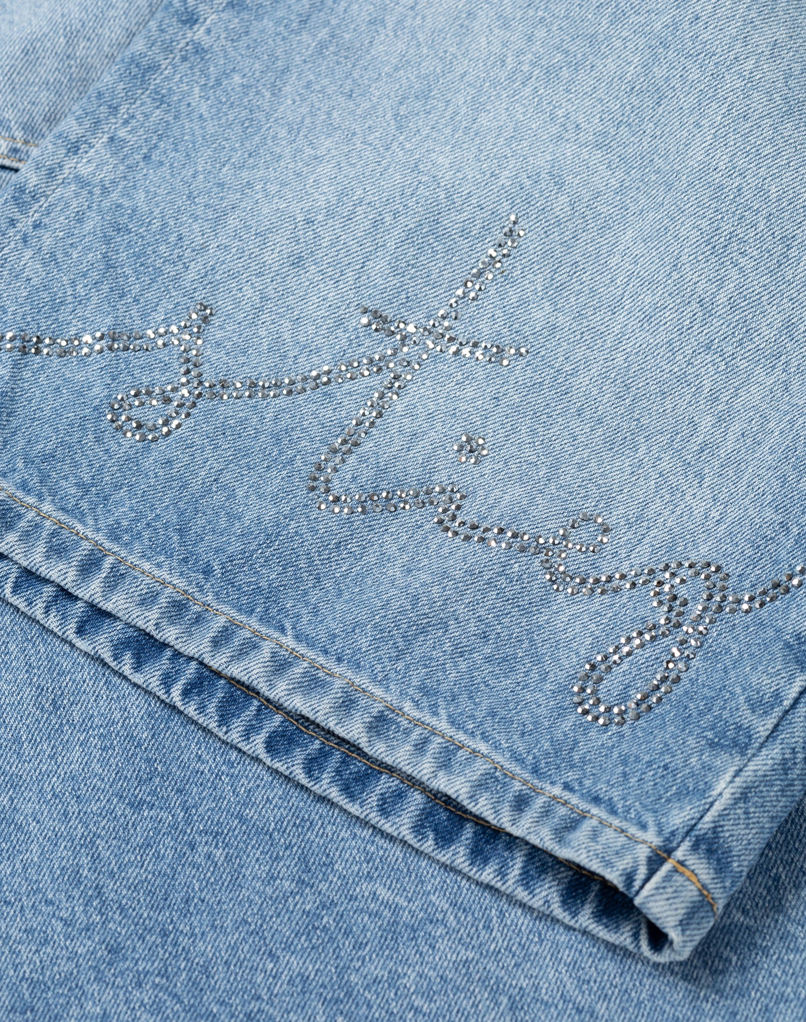 Stieglitz - Fabio Denim Shorts - met glitter logo
