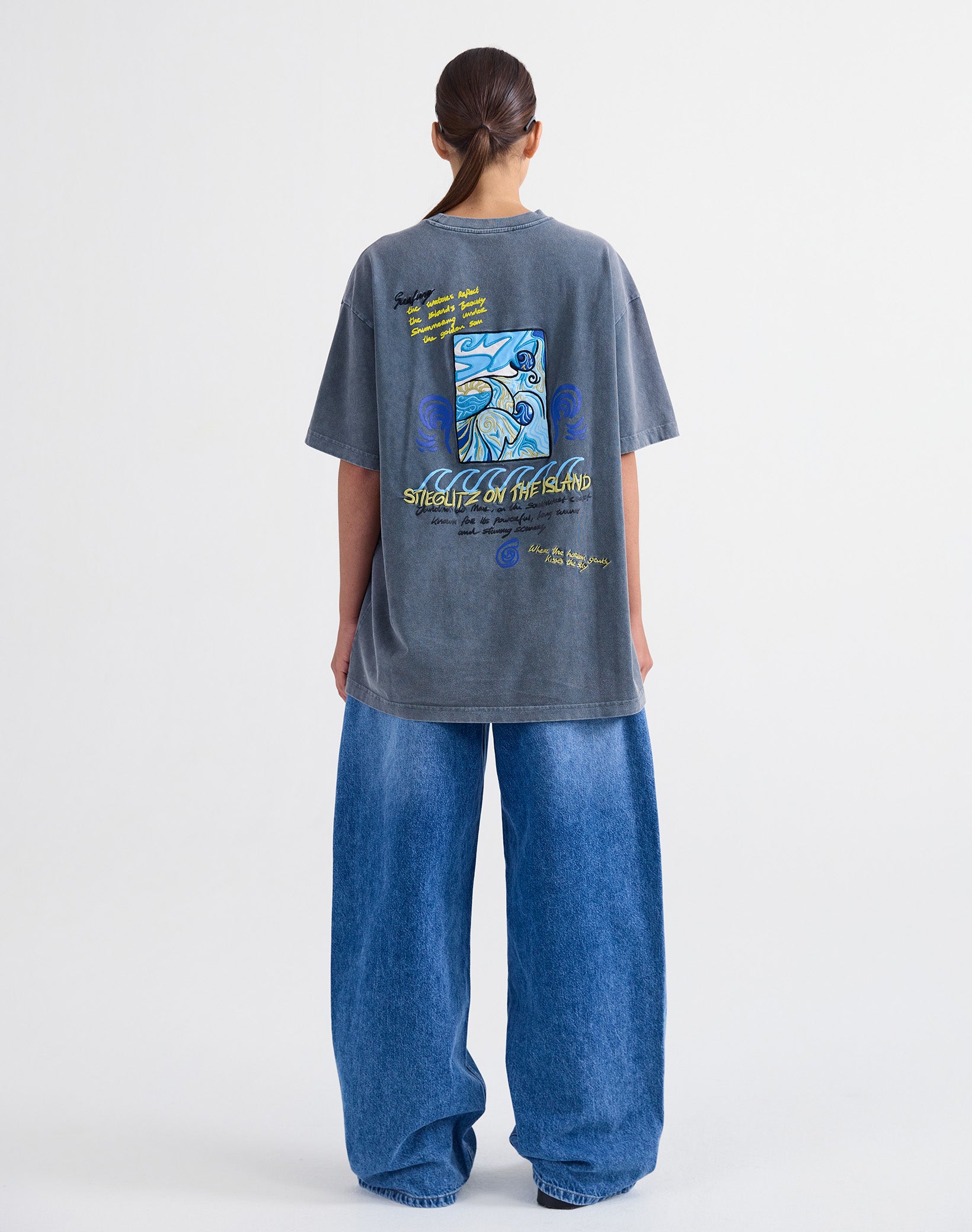 Stieglitz Fryda Tshirt Grijs - Super Oversized
