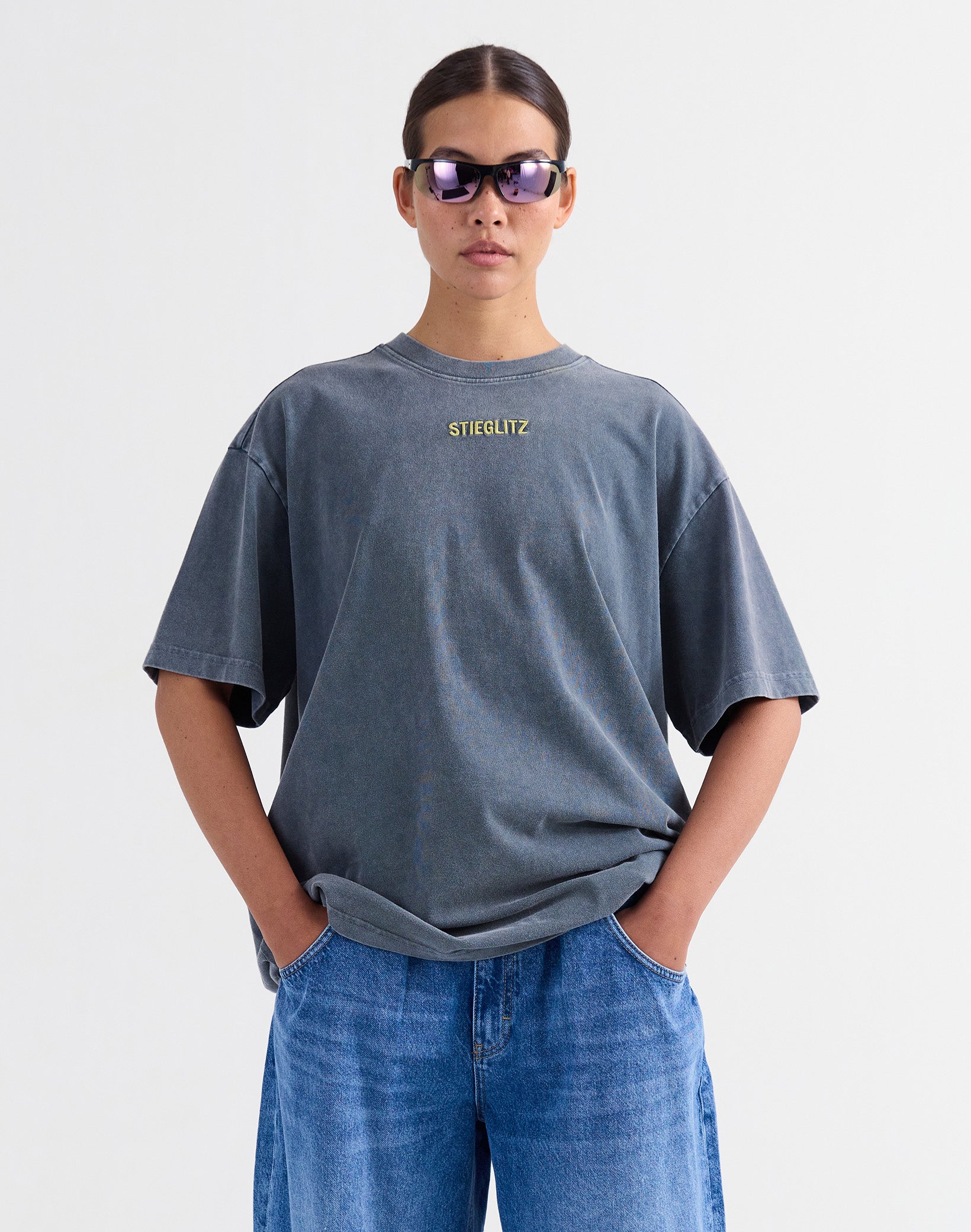 Stieglitz Fryda Tshirt Grijs - Super Oversized