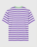 Load image into Gallery viewer, Stieglitz Joana Strepen Tshirt Paars Wit- Valt beetje oversized
