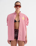 Load image into Gallery viewer, Stieglitz Lua Gestreepte Blouse met Banaan - Oversized
