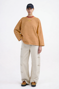 Load image into Gallery viewer, Stieglitz Pia Gestreepte Gele Longsleeve - Super Oversized
