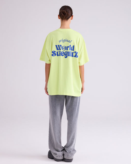 Stieglitz World of Stieg T-shirt Geel - Valt Groot