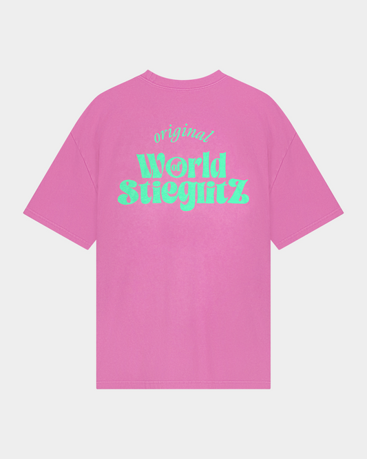 Stieglitz World of Stieg T-shirt Roze - Valt Groot