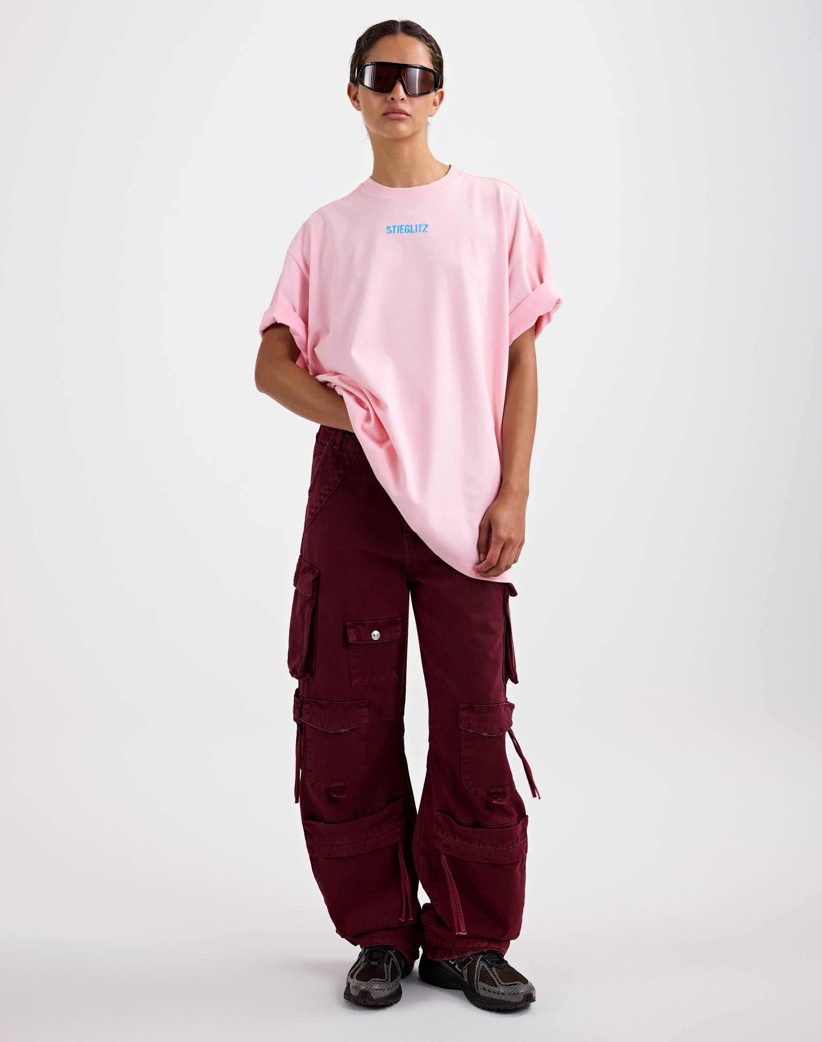 Stieglitz - France Balloon Cargo Jeans Burgundy
