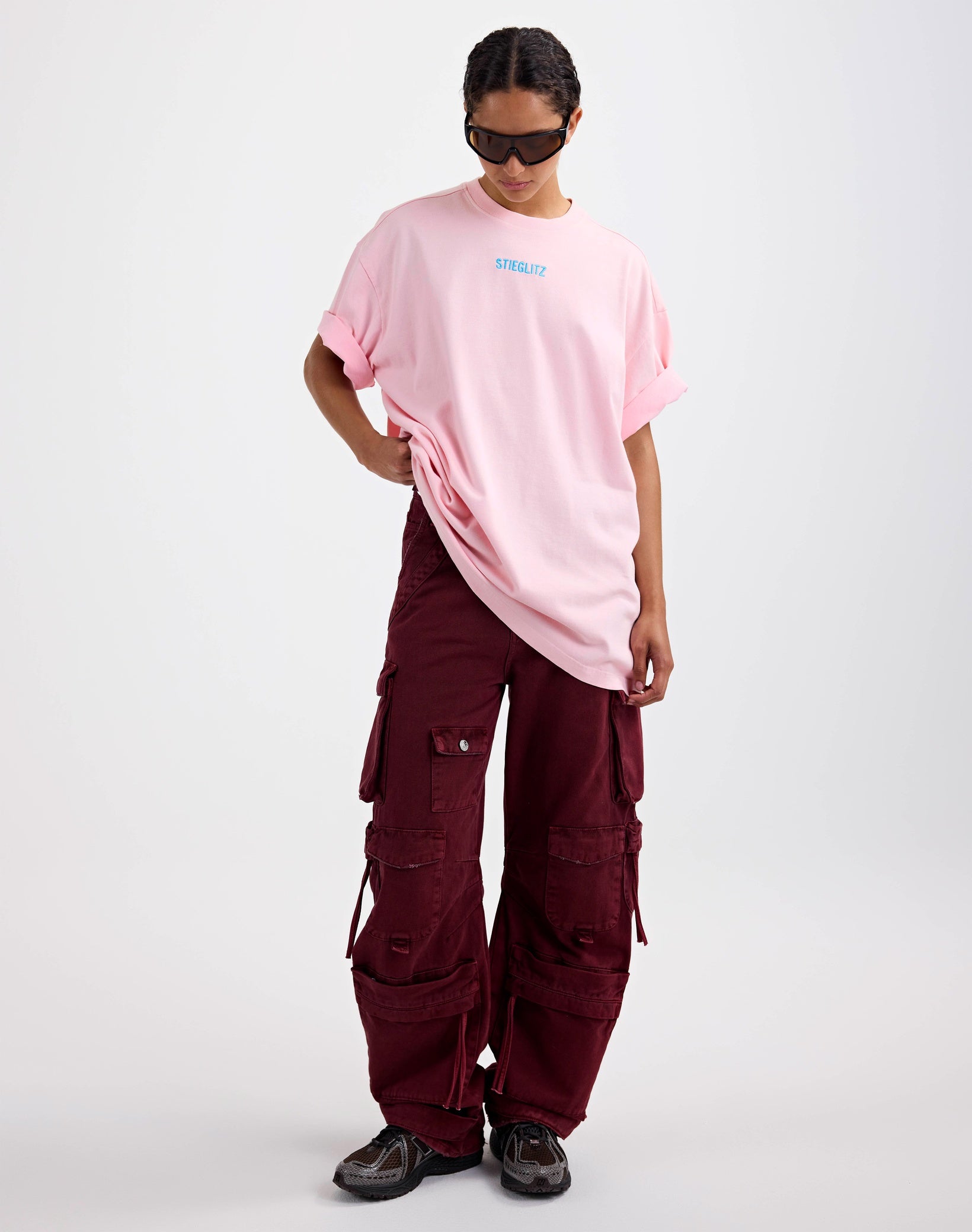 Stieglitz - France Balloon Cargo Jeans Burgundy