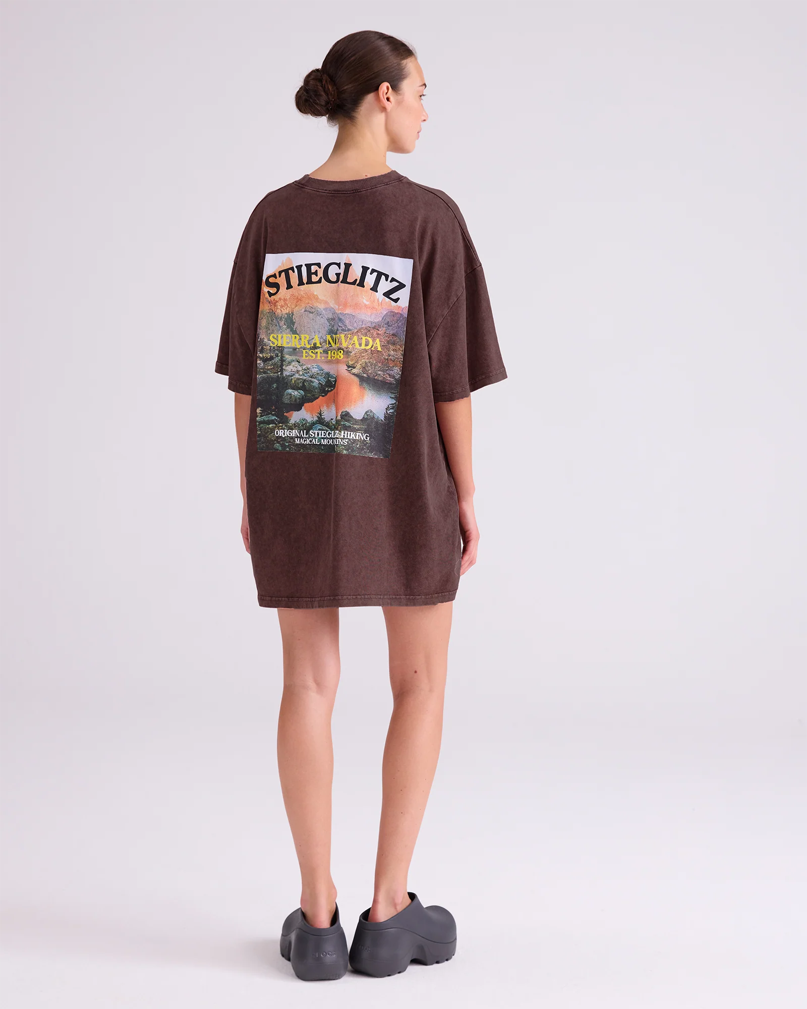 Stieglitz Miquel Tshirt Bruin - Valt Groot