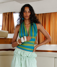 Load image into Gallery viewer, Susmie's Isa Green Stripe Top
