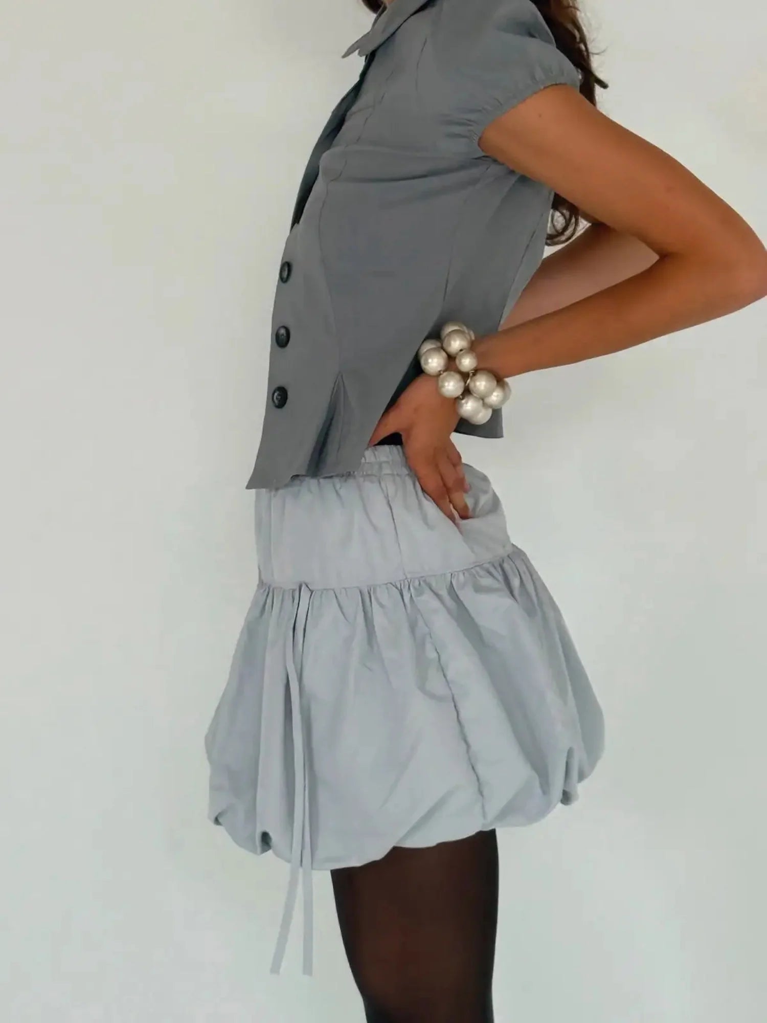 Susmies Lily Blue Balloon Skirt