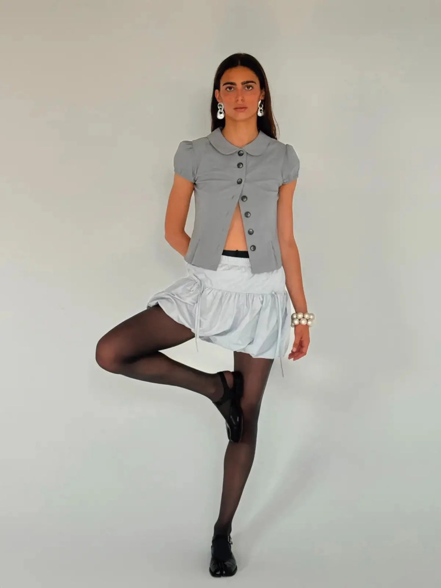 Susmies Lily Blue Balloon Skirt